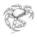 crab tattoo design idea