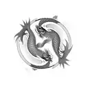 Koi Fish, Dragon, Japanese culture, in Arm, ying yang, japanese plants tattoo design idea