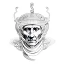 julius caesar, snake tattoo design idea