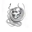julius caesar, snake tattoo design idea