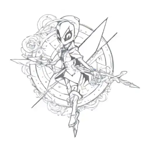 hazbin hotel tattoo design idea