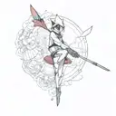 hazbin hotel tattoo design idea