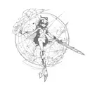 hazbin hotel tattoo design idea