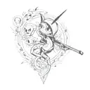 hazbin hotel tattoo design idea