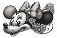 minnie mouse tattoo design idea