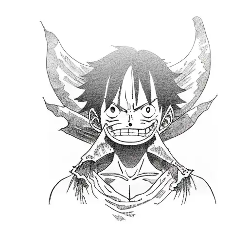 luffy tattoo design idea