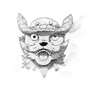 luffy tattoo design idea