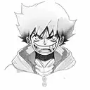 luffy tattoo design idea