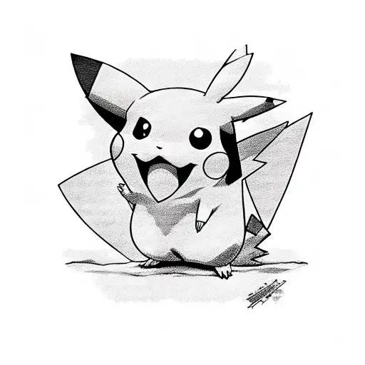 pikachu tattoo design idea