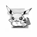 pikachu tattoo design idea