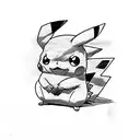 pikachu tattoo design idea