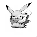 pikachu tattoo design idea