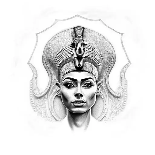 Nefertiti  tattoo design idea