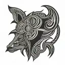 south African tribal design tattoo design idea