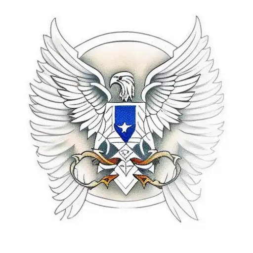 Romanian Eagle Crest tattoo design idea