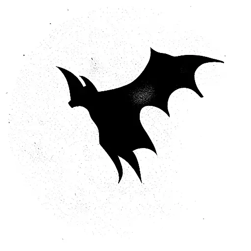 Bat tattoo design idea