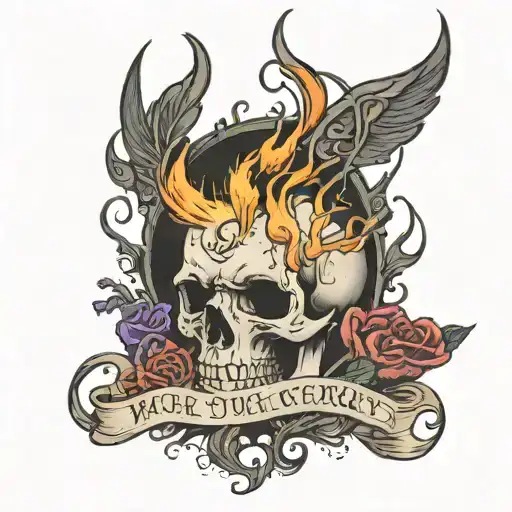 torn skin with words  I could of woke yesterday in the grave Could of choked on the smoke from my father's flame There's tattoo design idea