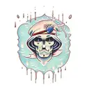 tears in the rain tattoo design idea
