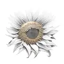 Sunflower petals falling  tattoo design idea