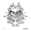 Apollo and Dionysus tattoo design idea