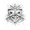 Apollo and Dionysus tattoo design idea