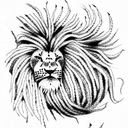 dreadlocks lion tattoo design idea