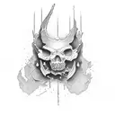 the word "VIOLENCE" tattoo design idea