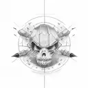 the word "VIOLENCE" tattoo design idea