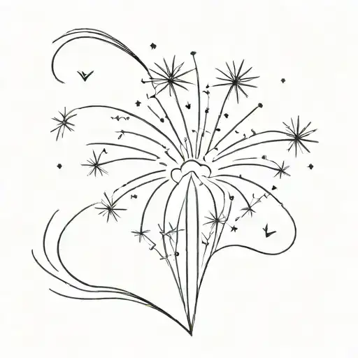 Firework tattoo design idea
