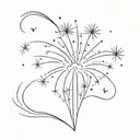 Firework tattoo design idea