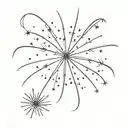 Firework tattoo design idea