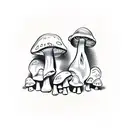 mushroom lsd tattoo design idea