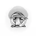 mushroom lsd tattoo design idea
