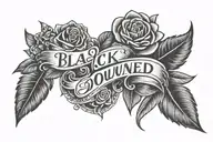 add text: 'black owned' tattoo design idea