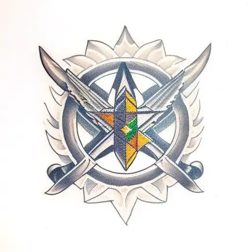 templar tattoo design idea