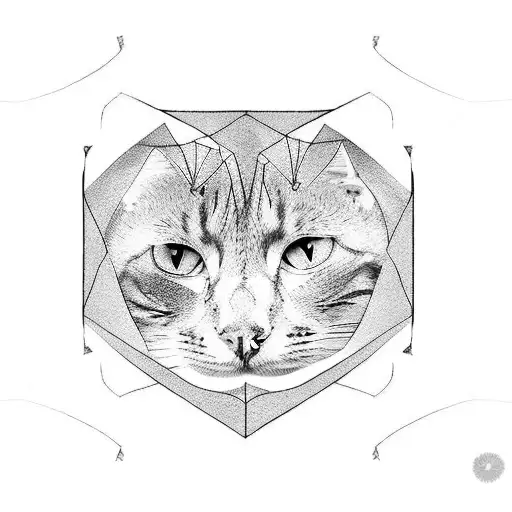 cat paw prints tattoo design idea