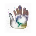 cat paw prints tattoo design idea