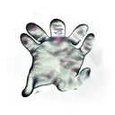 cat paw prints tattoo design idea