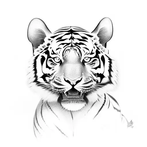 MUAY THAI TIGER tattoo design idea