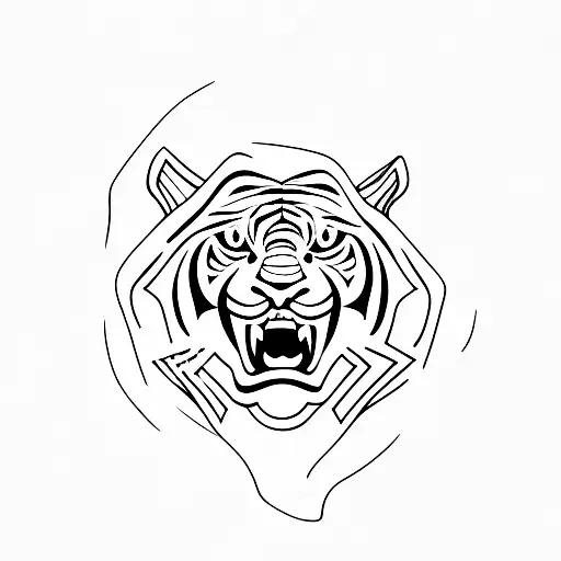 MUAY THAI TIGER tattoo design idea
