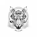 MUAY THAI TIGER tattoo design idea