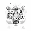 MUAY THAI TIGER tattoo design idea