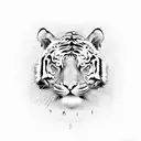 MUAY THAI TIGER tattoo design idea