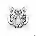 MUAY THAI TIGER tattoo design idea