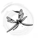 Dragonfly tattoo design idea