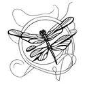 Dragonfly tattoo design idea