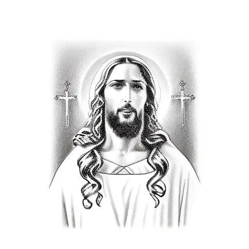 Orthodox View of Jesus Christ tattoo design idea