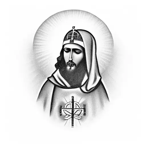 Orthodox View of Jesus Christ tattoo design idea