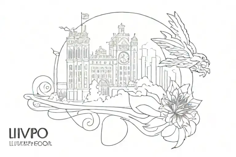 Liverpool England mom tribute tattoo combining elements tattoo design idea