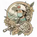 Filipino, ocean, hiking, surgeon tattoo design idea